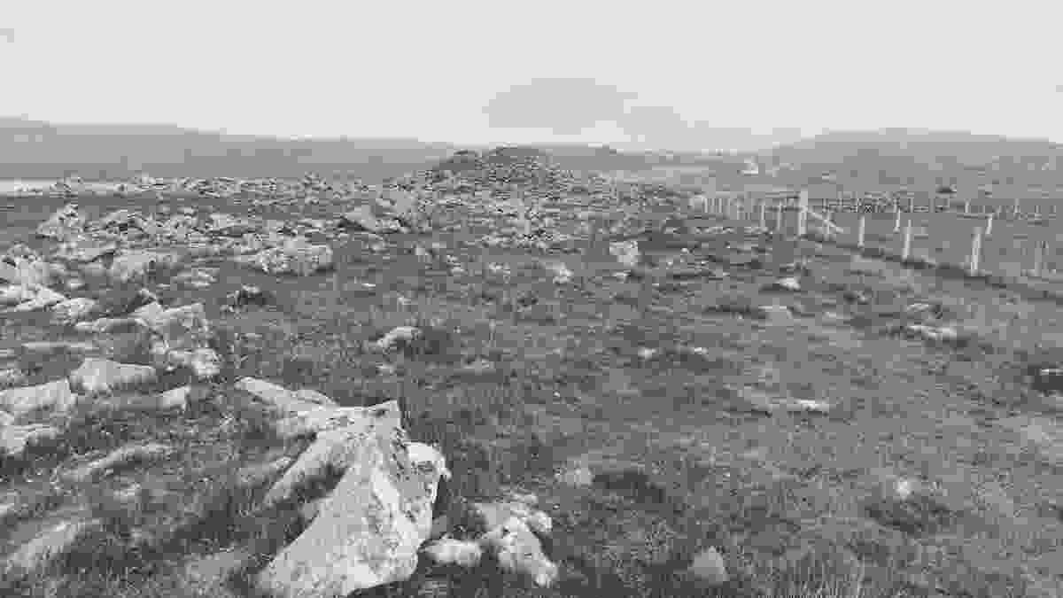 First view of the broch approaching from Clachtoll caravan site