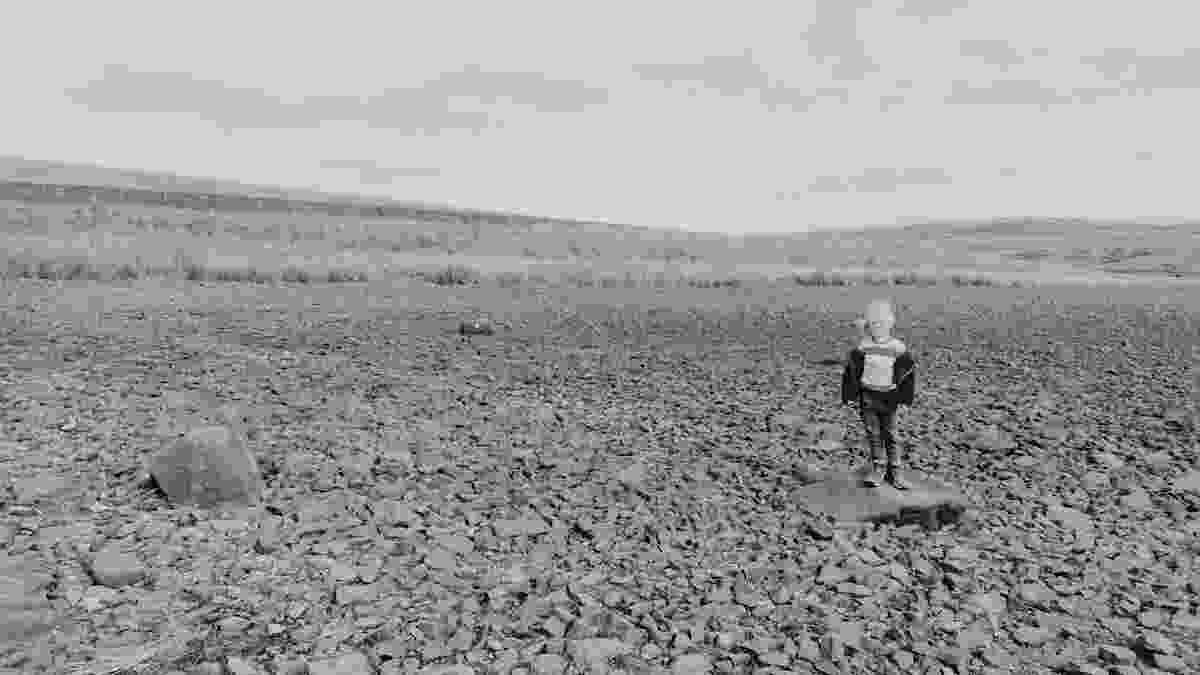 P for scale. The middle stone from the 1902 photo below is missing