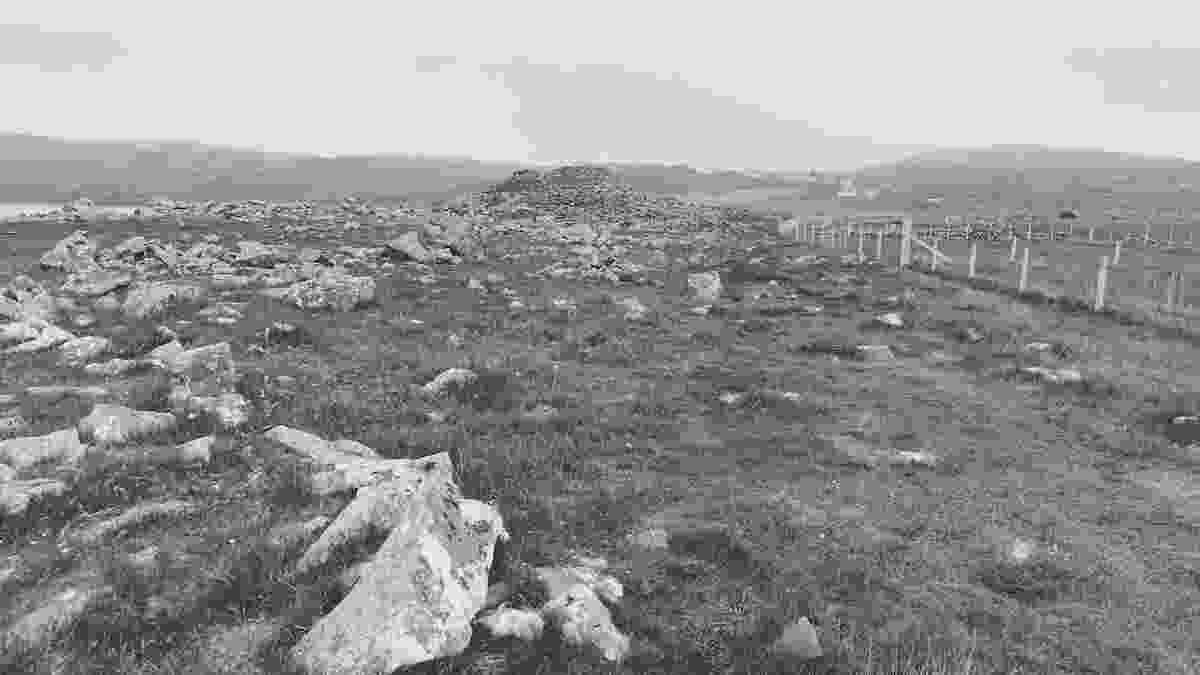 First view of the broch approaching from Clachtoll caravan site